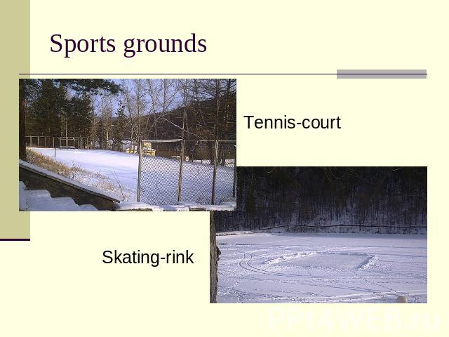 Sports grounds Tennis-court Skating-rink