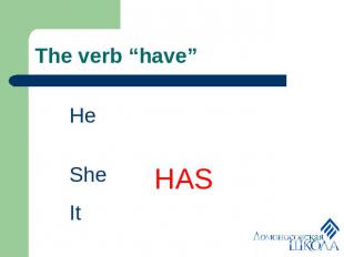 The verb “have”