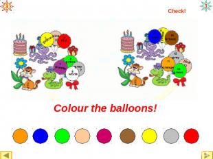Colour the balloons!