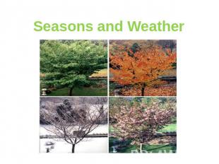 Seasons and Weather