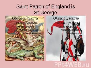 Saint Patron of England is St.George