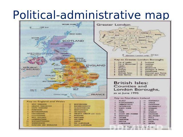 Political-administrative map