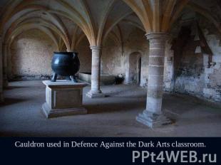 Cauldron used in Defence Against the Dark Arts classroom.
