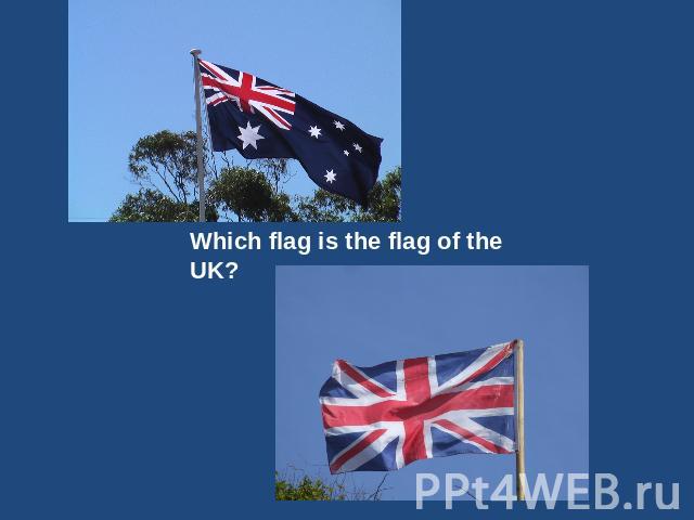 Which flag is the flag of the UK?