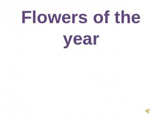 Flowers of the year