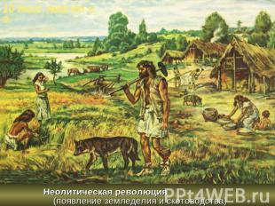 10 тыс. лет до н. э. Неолитическая революция (появление земледелия и скотоводств
