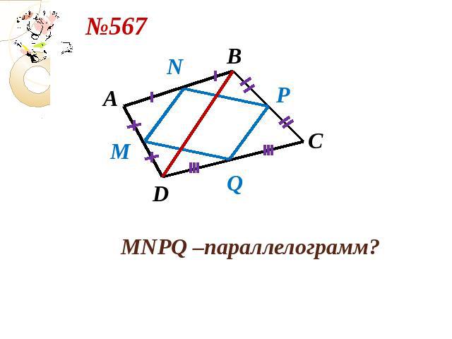 MNPQ –параллелограмм?