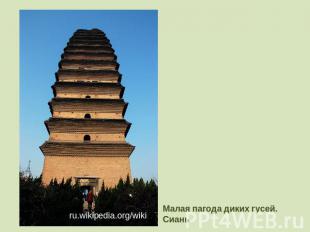 Малая пагода диких гусей. Сиань