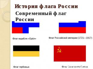 История флага России Современный флаг России