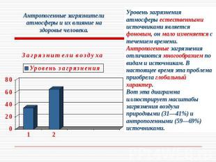 Антропогенные загрязнители атмосферы и их влияние на здоровье человека. Уровень