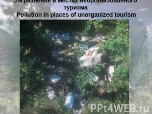 Загрязнение в местах неорганизованного туризма Pollution in places of unorganize