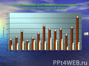 Количество случаев ВЗ и ЭВЗ поверхностных вод на территории Новосибирской област