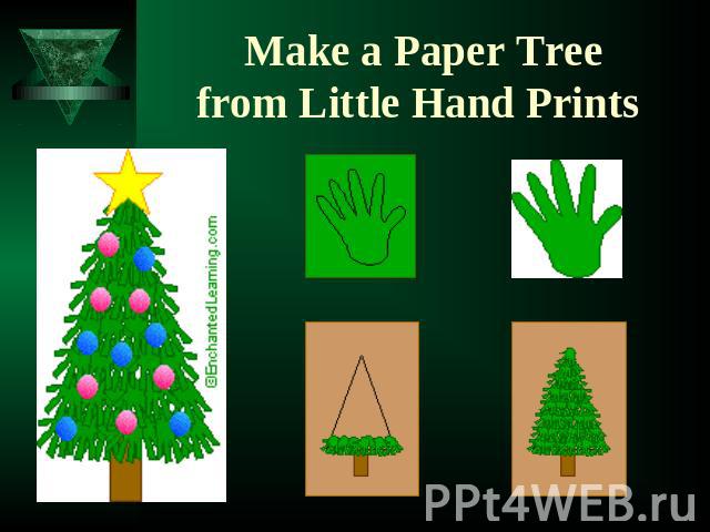 Make a Paper Treefrom Little Hand Prints