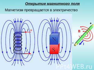 Открытие магнитного поля Магнетизм превращается в электричество