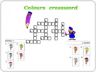 Colours crossword