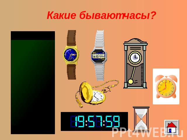 Какие бывают часы?