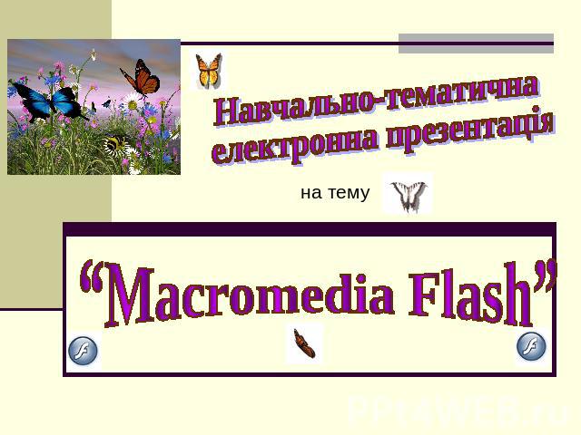 Навчально-тематична електронна презентація “Macromedia Flash”