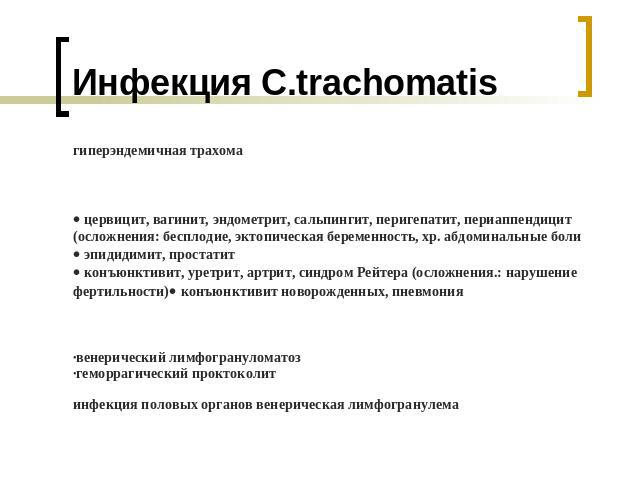 Инфекция C.trachomatis