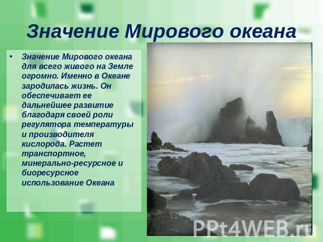 Реферат: Экологические проблемы Мирового океана 2