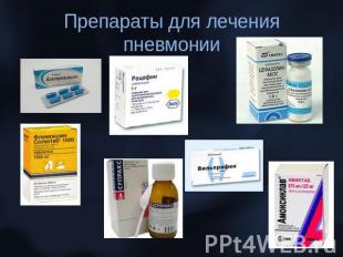 Препараты для лечения пневмонии