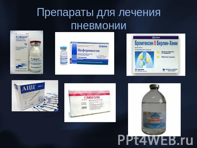 Препараты для лечения пневмонии