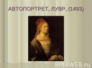 АВТОПОРТРЕТ, ЛУВР, (1493)