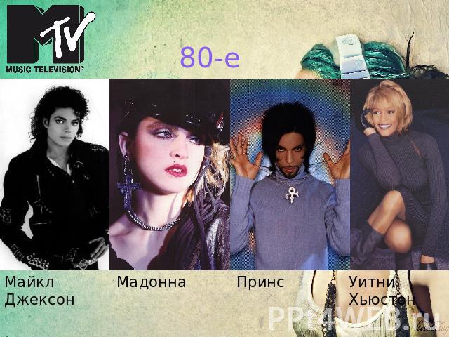 80-е Майкл Джексон Мадонна Принс Уитни Хьюстон