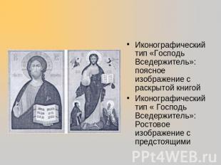Иконографический тип «Господь Вседержитель»: поясное изображение с раскрытой кни