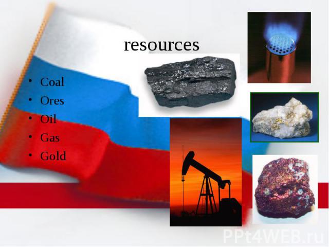 resources CoalOres OilGasGold