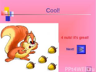 Cool! 4 nuts! It’s great!