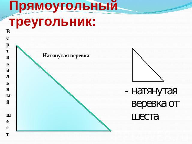 Прямоугольный треугольник:
