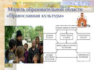 Модель образовательной области «Православная культура»