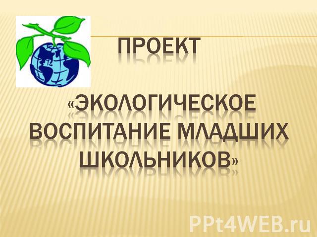 Проект «экологическое воспитание младших школьников»