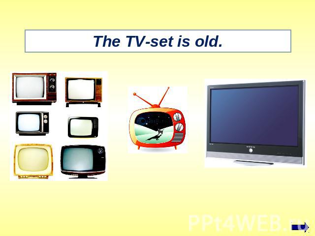 The TV-set is old.