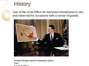History Use of the Oval Office for television broadcasts is rare and reserved fo