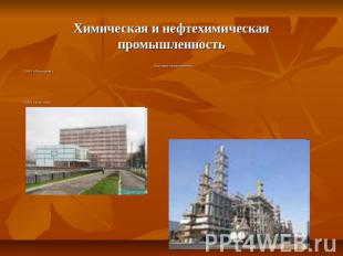 Химическая и нефтехимическая промышленность Ведущие предприятия: ОАО «Химпром» О