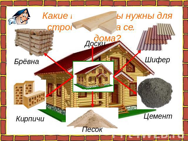 Какие материалы нужны для строительства сельского дома?