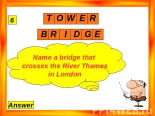Name a bridge that crosses the River Thames in London