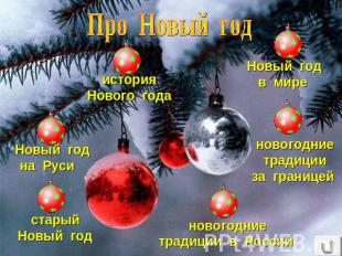 Про Новый год история Нового года Новый год на Руси старый Новый год новогодние