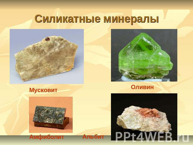 Силикатные минералы