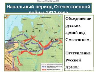 Начальный период Отечественной войны 1812 года Объединение русских армий под Смо