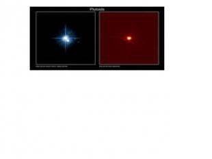 А) Плутон со своими спутниками: фотография телескопа Хаббл 2005 года, Гидра и Ни