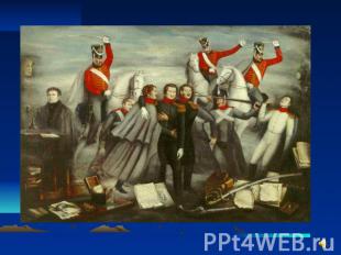 Восстание декабристов 19 ноября 1825 последовала внезапная кончина Александра I