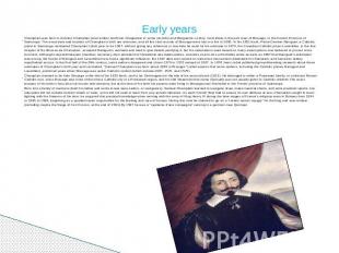 Early years Champlain was born to Antoine Champlain (also written Anthoine Chapp