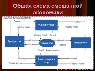 Общая схема смешанной экономики