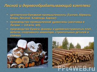 Лесной и деревообрабатывающий комплекс целлюлозно-бумажная промышленность (Талли