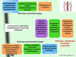 Совокупность факторов, определяющих стратегию компании