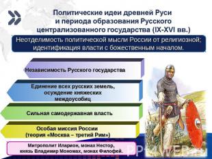 Политические идеи древней Руси и периода образования Русскогоцентрализованного г