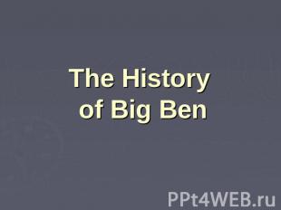 The History of Big Ben