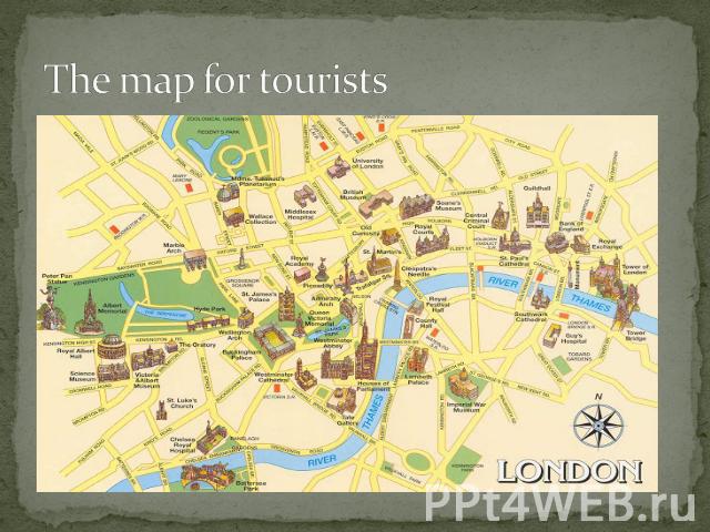 The map for tourists